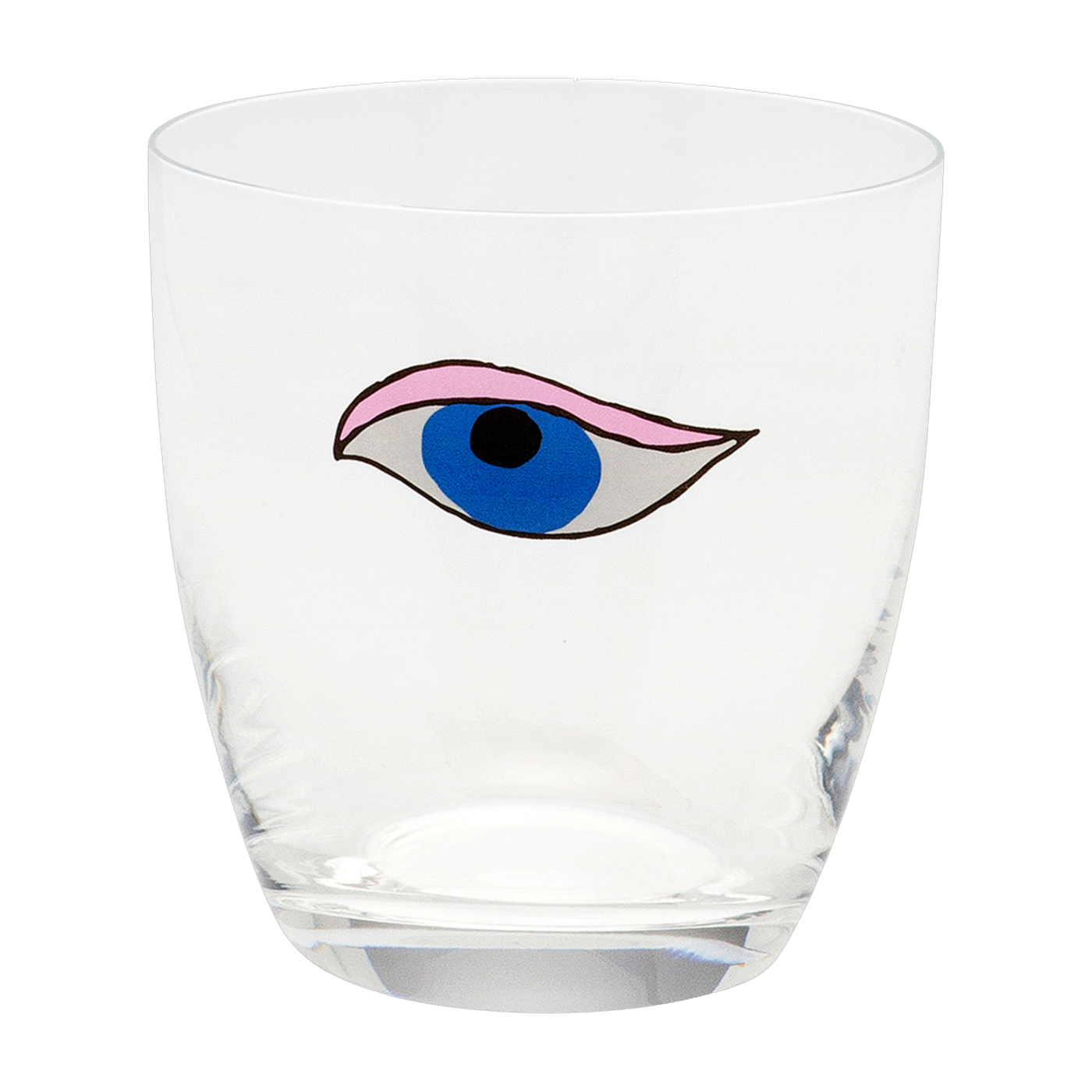 Vaso de agua transparente con diseño de ojo 8, 5 x 9 cm Mystical Eye - Anna + Nina