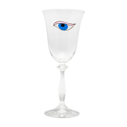 Bicchiere da vino in vetro trasparente con design a forma di occhio 8, 5 x 21 cm Mystical Eye - Anna + Nina