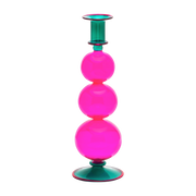 Kerzenhalter aus rosa Glas 9 x 29 cm Mythical Bubble -. Anna + Nina