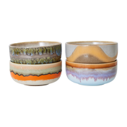 4 bols à dessert en grès reef 12,5 x 12,5 x 6 cm Vaisselle 70's - HKliving