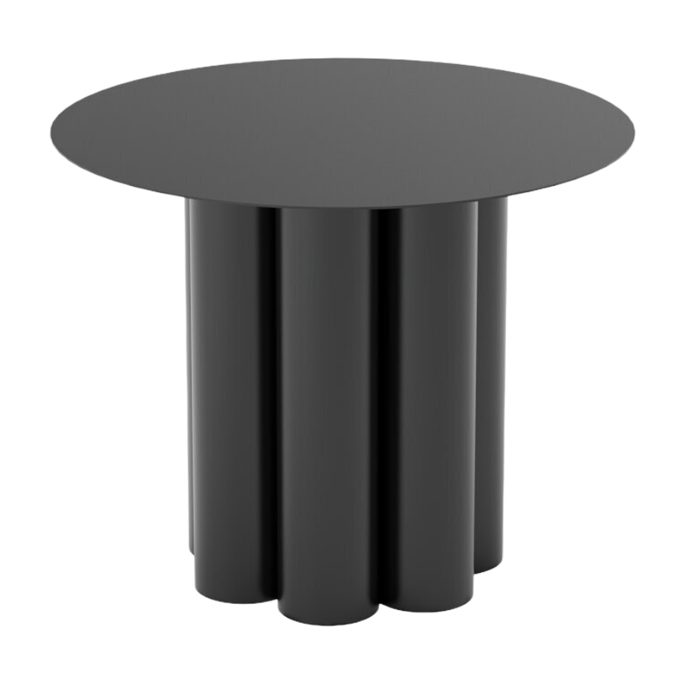 Mesa de centro ronde en acero negro 40 x 34 cm Octave - Resistub