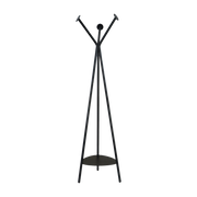 Perchero de acero negro 33 x 178 cm Edgar - Resistub