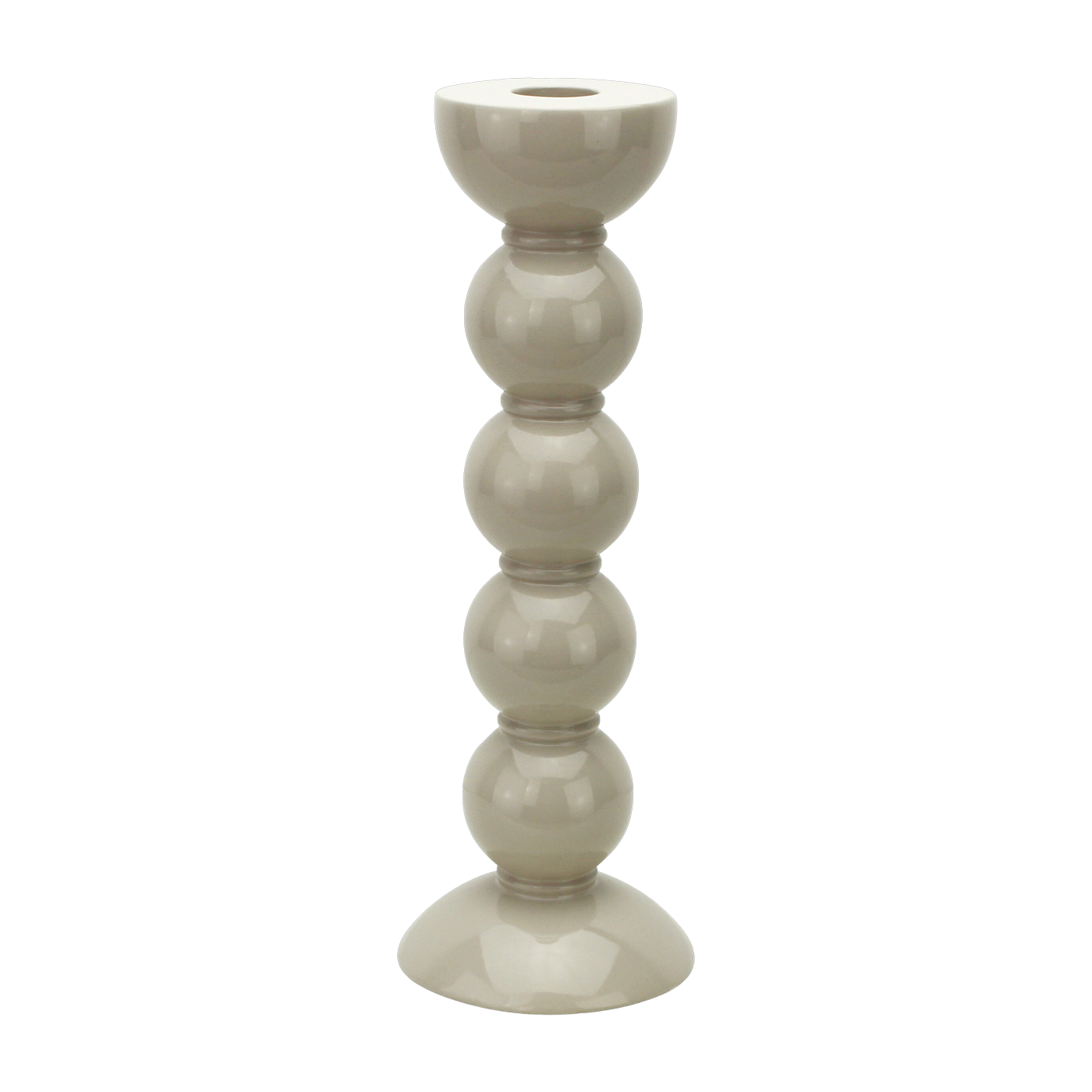 Portavelas de madera Cappuccino 24 cm Bobina - Addison Ross