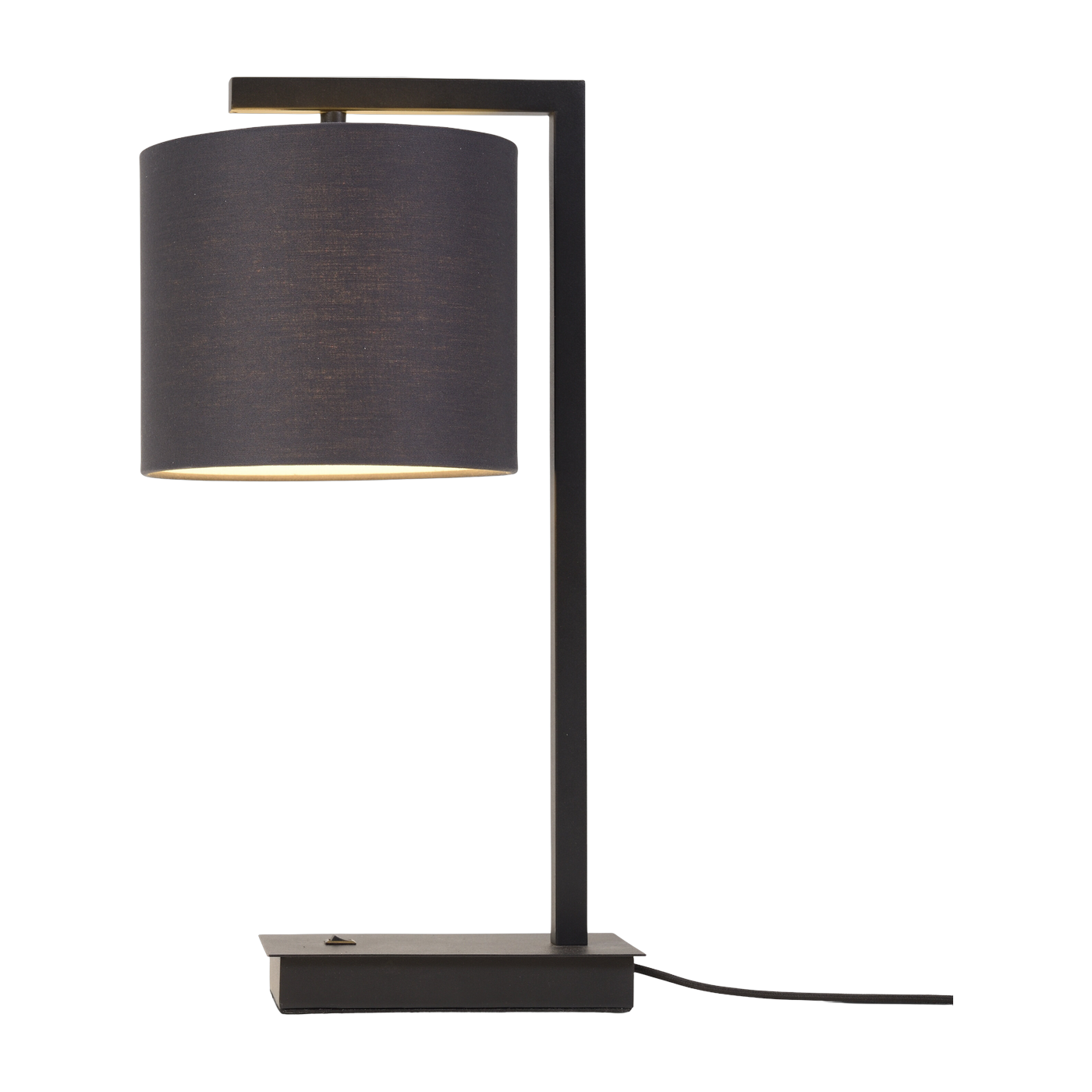 Lampe à poser Fer/Noir Boston H. 44Cm/ Abat-jour 18X15Cm Noir - it's about RoMi