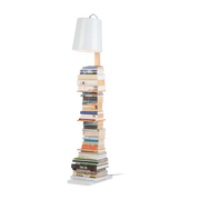 Lampada da terra con contenitore per libri in latta e legno 168 cm Cambridge - It's about Romi