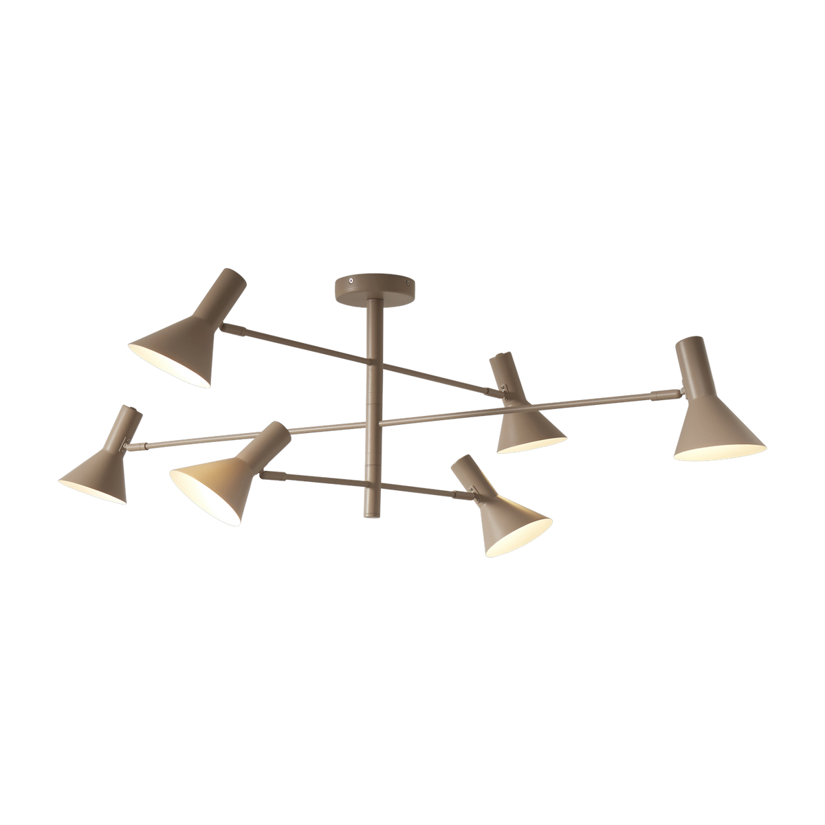 3-arm sand iron ceiling light 124 cm Izmir - It's about Romi