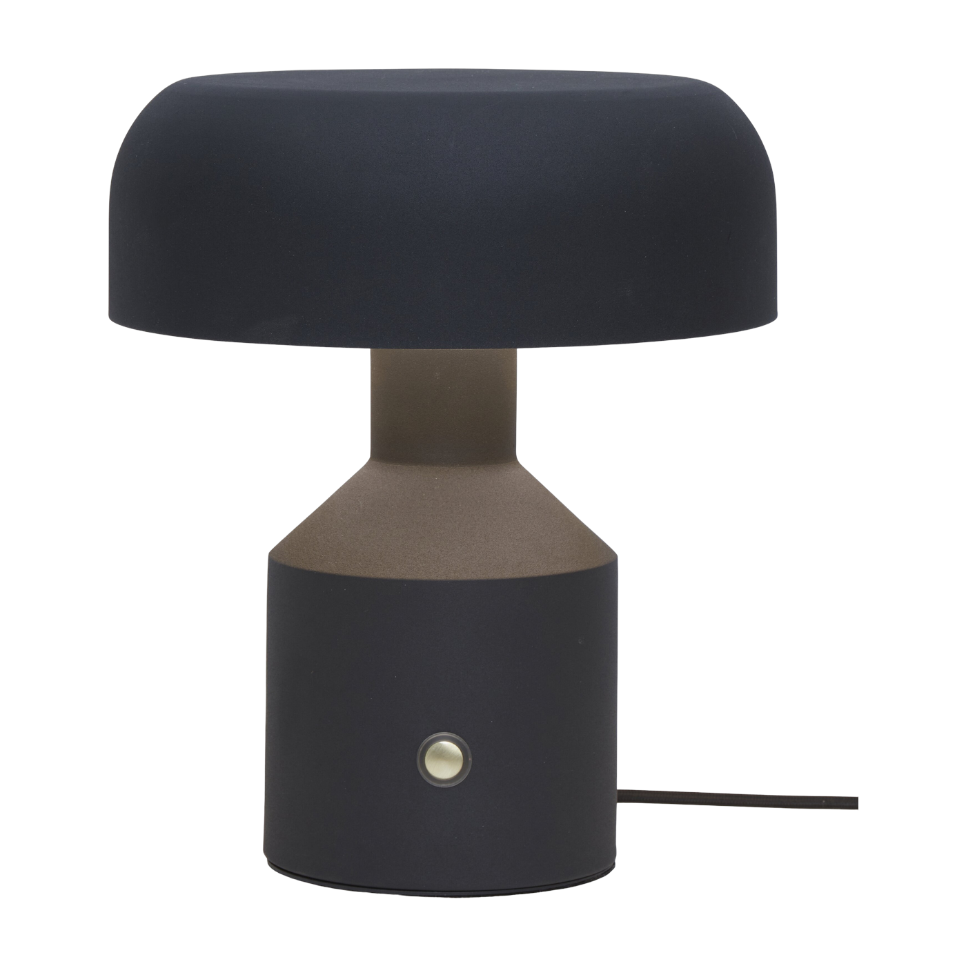 Lampe à poser Iron Porto H. 30X25Cm/ Abat-jour rond Dia. 25X9Cm Noir - it's about RoMi