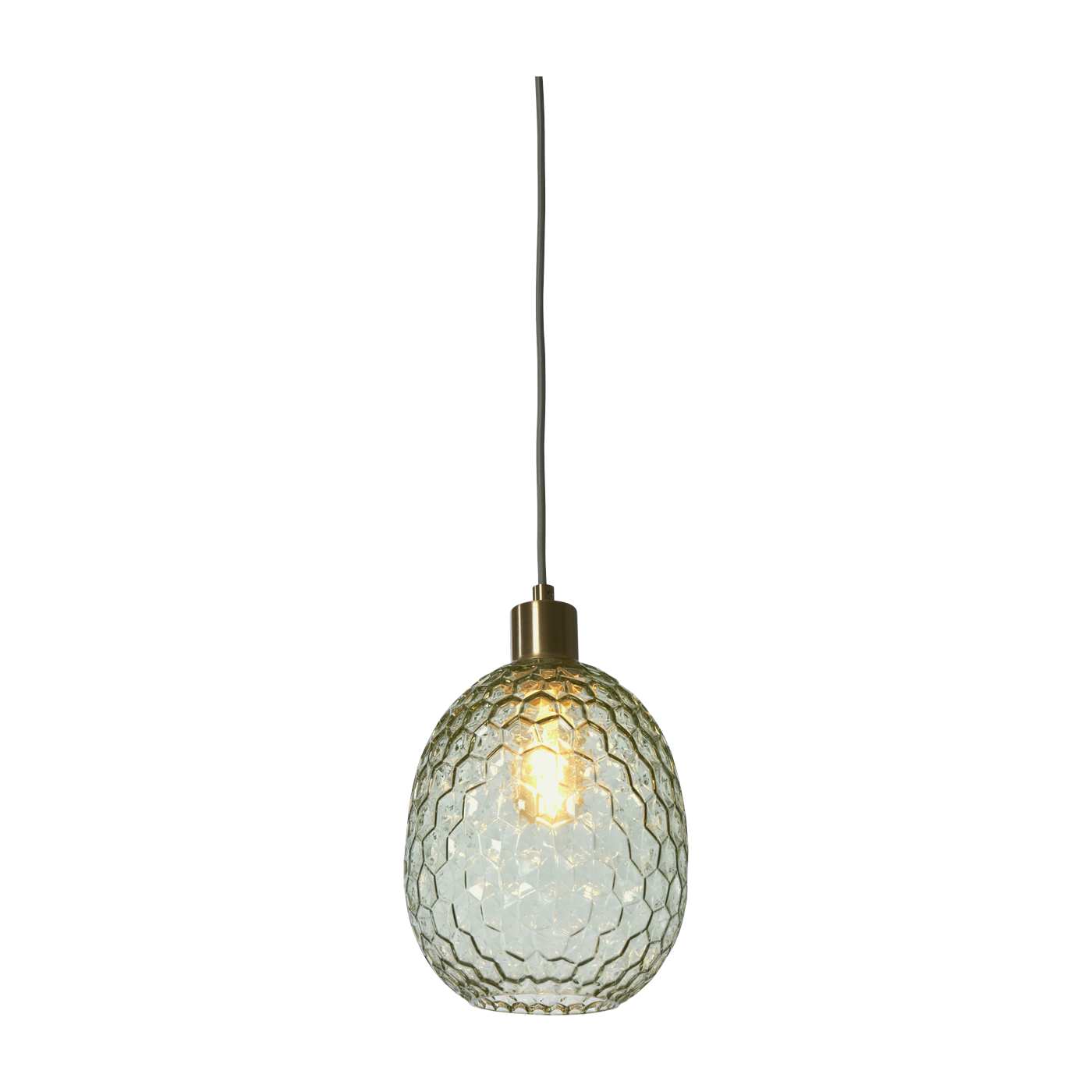 Haengelampe Glas Venice Oval Gruen - it's about RoMi