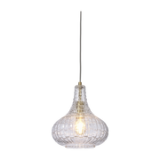 Suspension en verre clair 24cm Venise Drop - It's about Romi