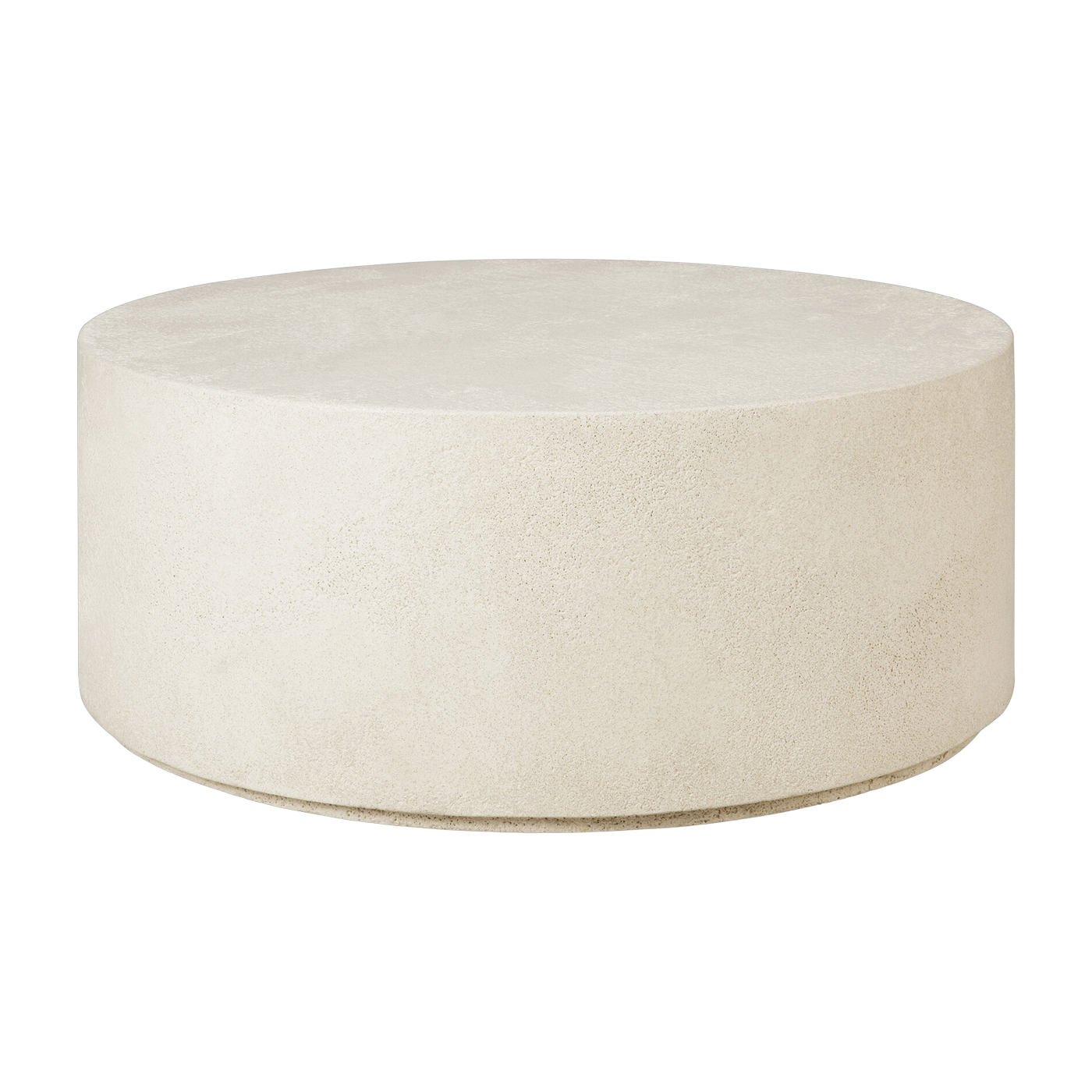 Mesa de centro ronde organic 80 cm off-white en microcemento Elements - Ethnicraft Accessories