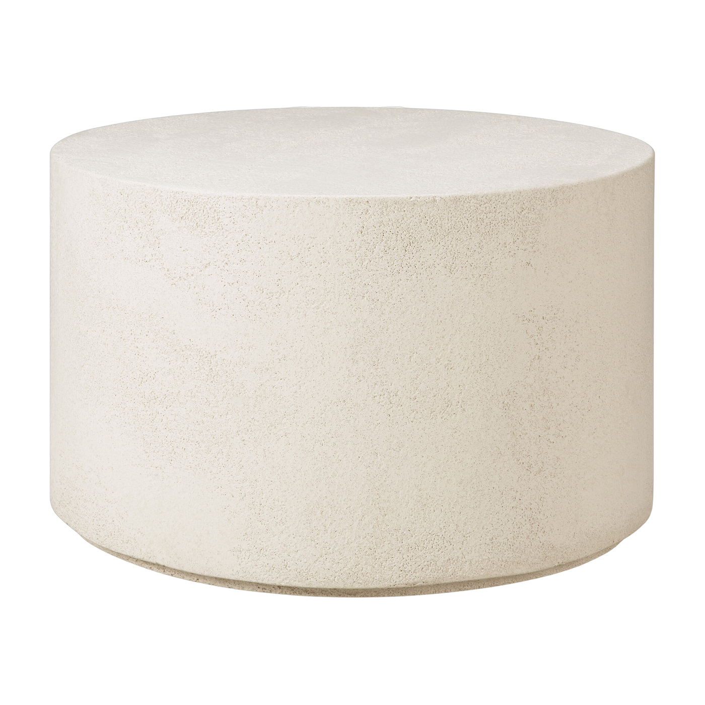 Mesa de centro ronde organic 60 x 37 cm blanco roto en microcemento Elementos - Ethnicraft Accessories