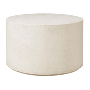 Table basse ronde organique 60 x 37 cm off-white en microciment Elements - Ethnicraft Accessories