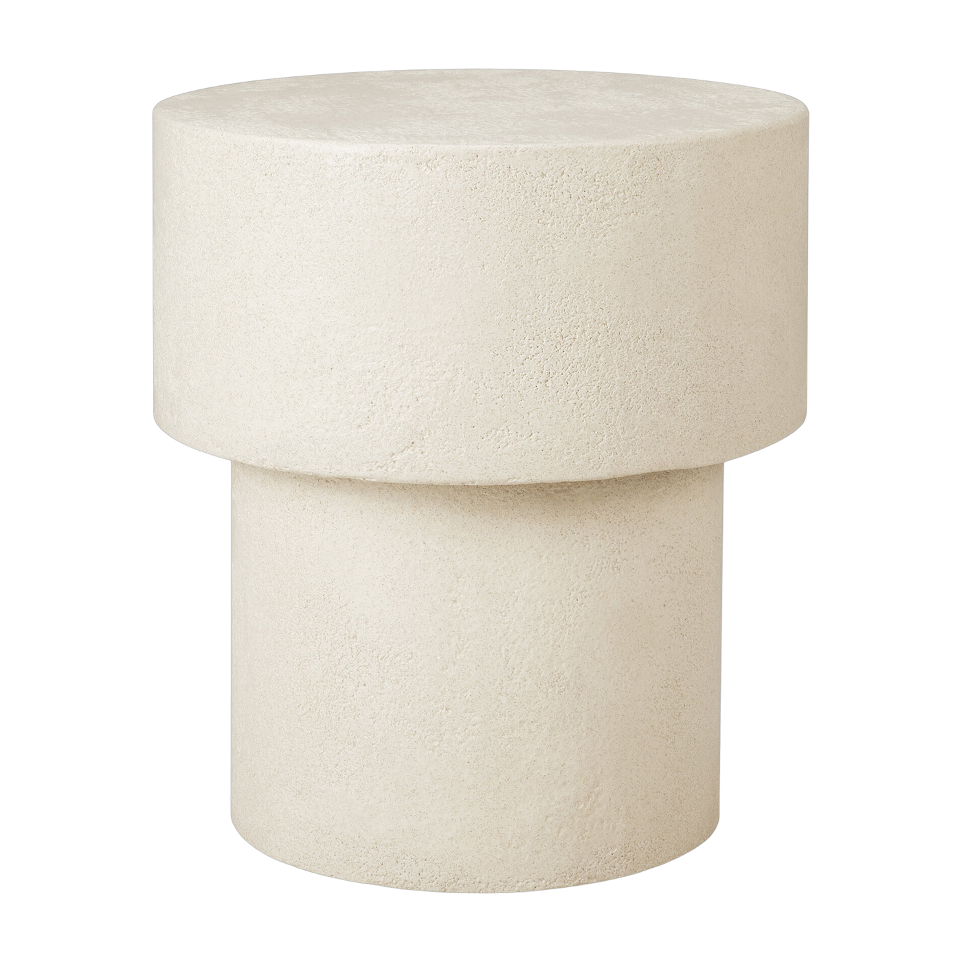 Beistelltisch 41 x 47 cm off-white aus Mikrozement Elements - Ethnicraft Accessories