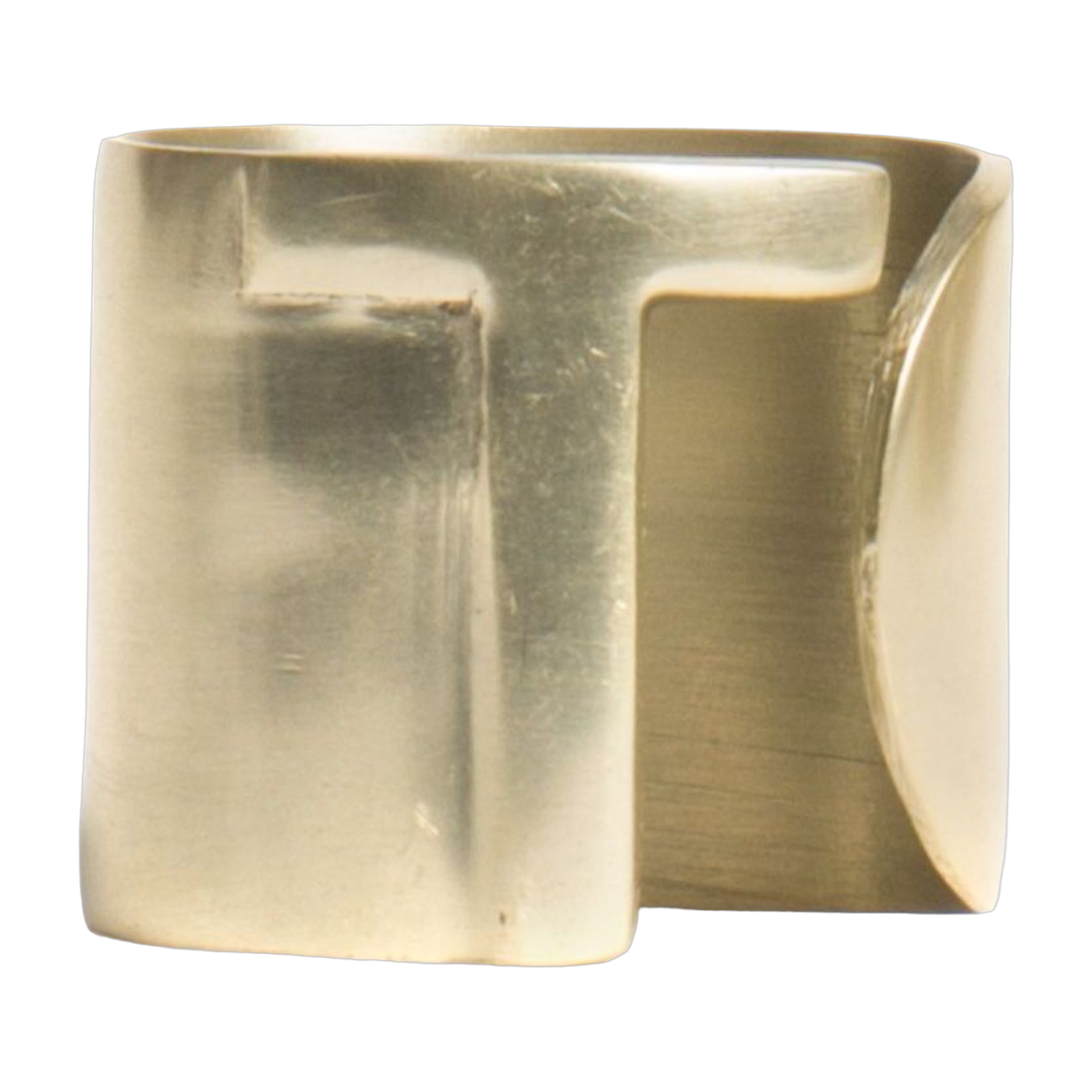 Servilletero de metal con acabado dorado 4, 5 cm T - Bitossi Home