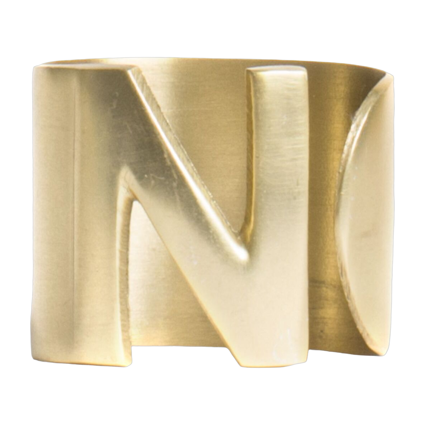 Servilletero de metal con acabado dorado 4, 5 cm N - Bitossi Home