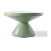 Green olive lacquered coffee table Zig Zag - Pols Potten