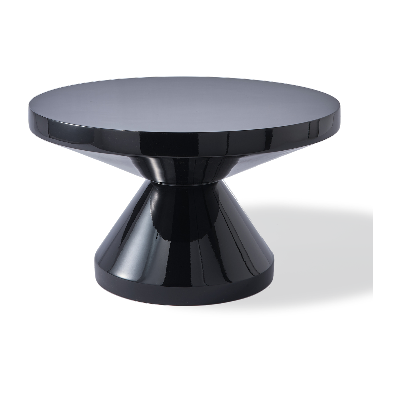 Table basse laquée noir Zig Zag - Pols Potten