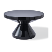 Table basse laquée noir Zig Zag - Pols Potten