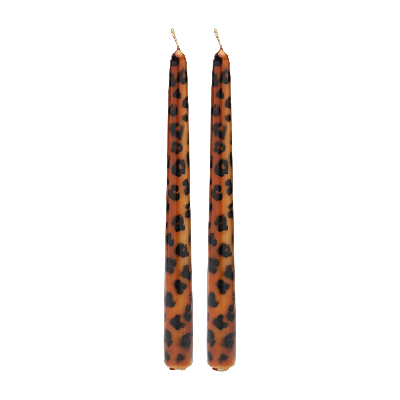 2 شمعة بارافين بنمط نمر 2.2 × 25 سم Leopard - Anna + Nina