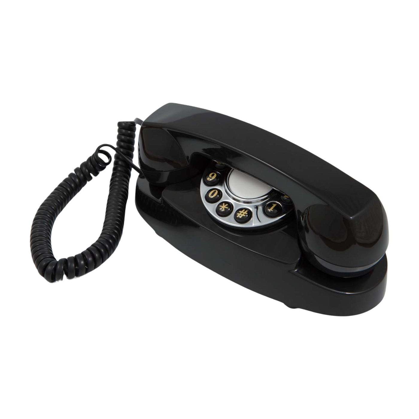 Schwarzes Druckknopf-Telefon Audrey -. GPO Retro
