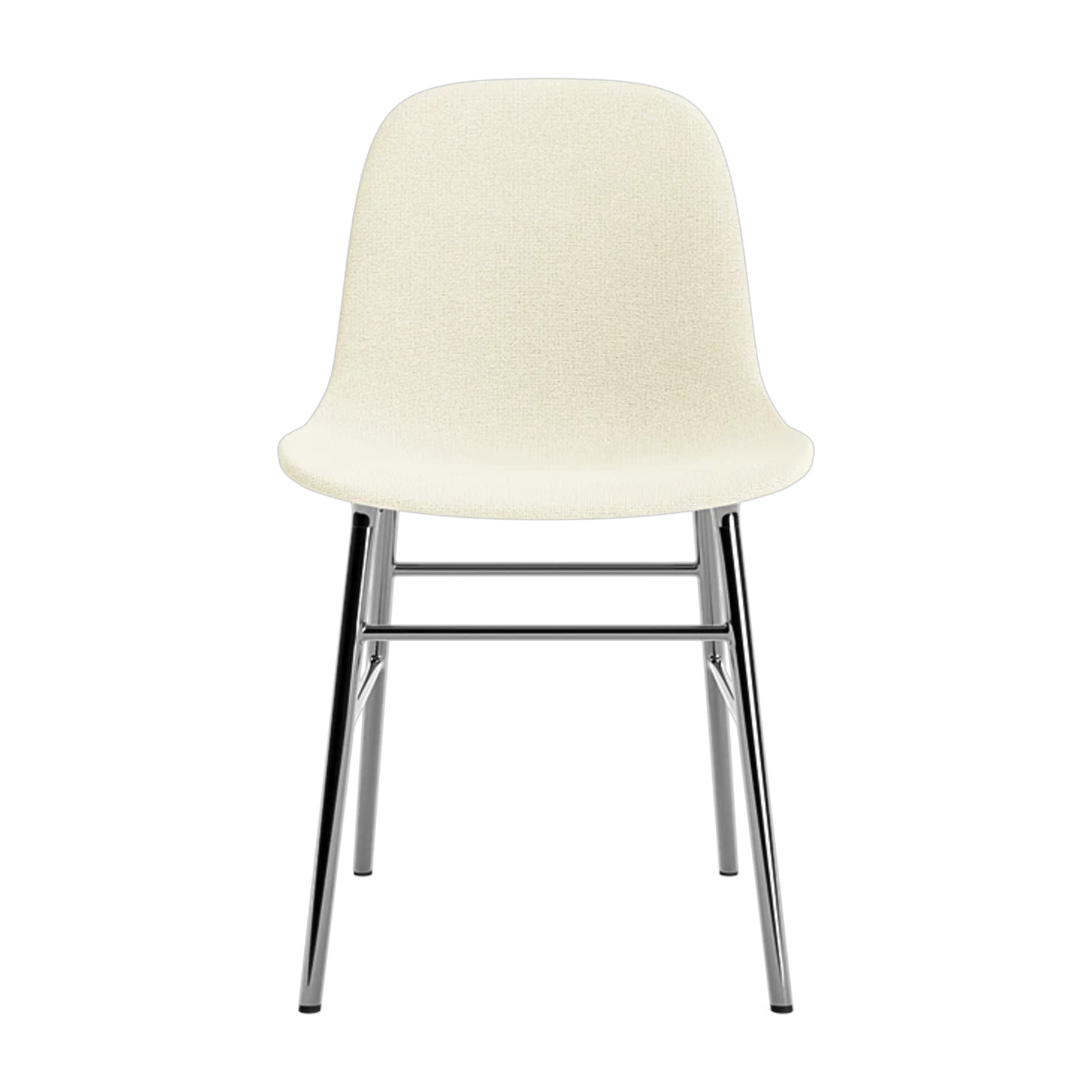 Chaise rembourrée hallingdal 100 et pieds chrome Form Chair Full Upholstery - Normann Copenhagen