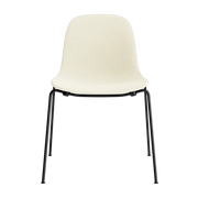 Chaise tissus hallingdal 100 Form Chair Stacking Full Upholstery Black Steel- Normann Copenhagen