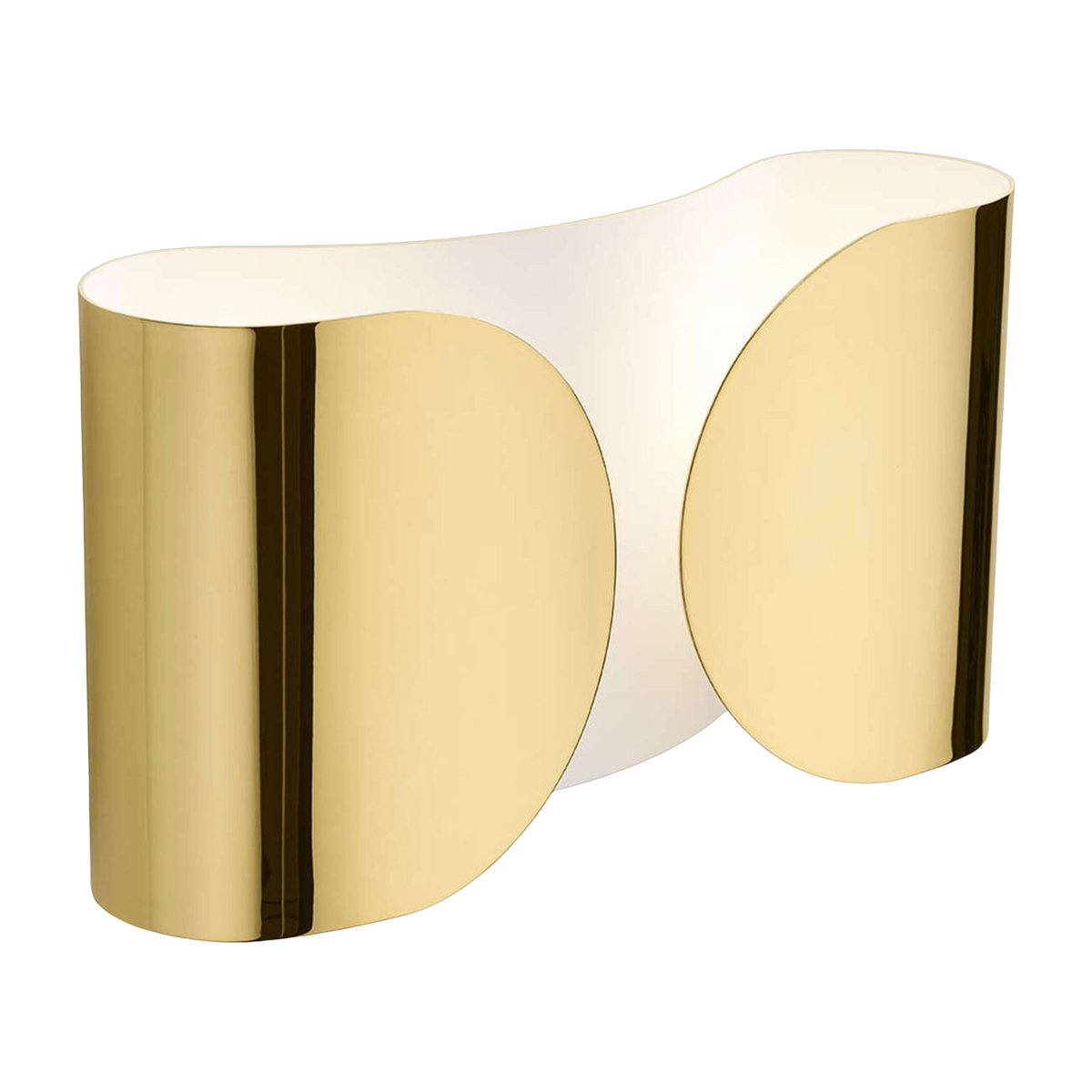 Lámpara de pared design en metal dorado Foglio - Flos