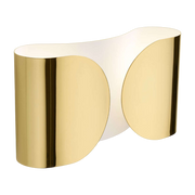 Applique design in metallo dorato Foglio - Flos