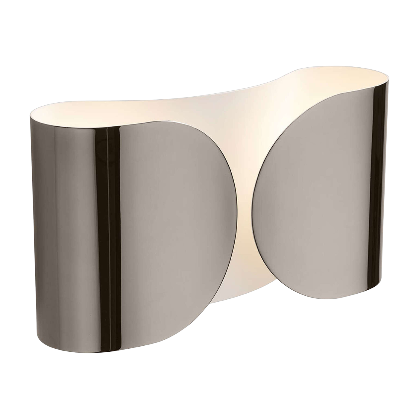 Applique design in nero e nickel Foglio - Flos