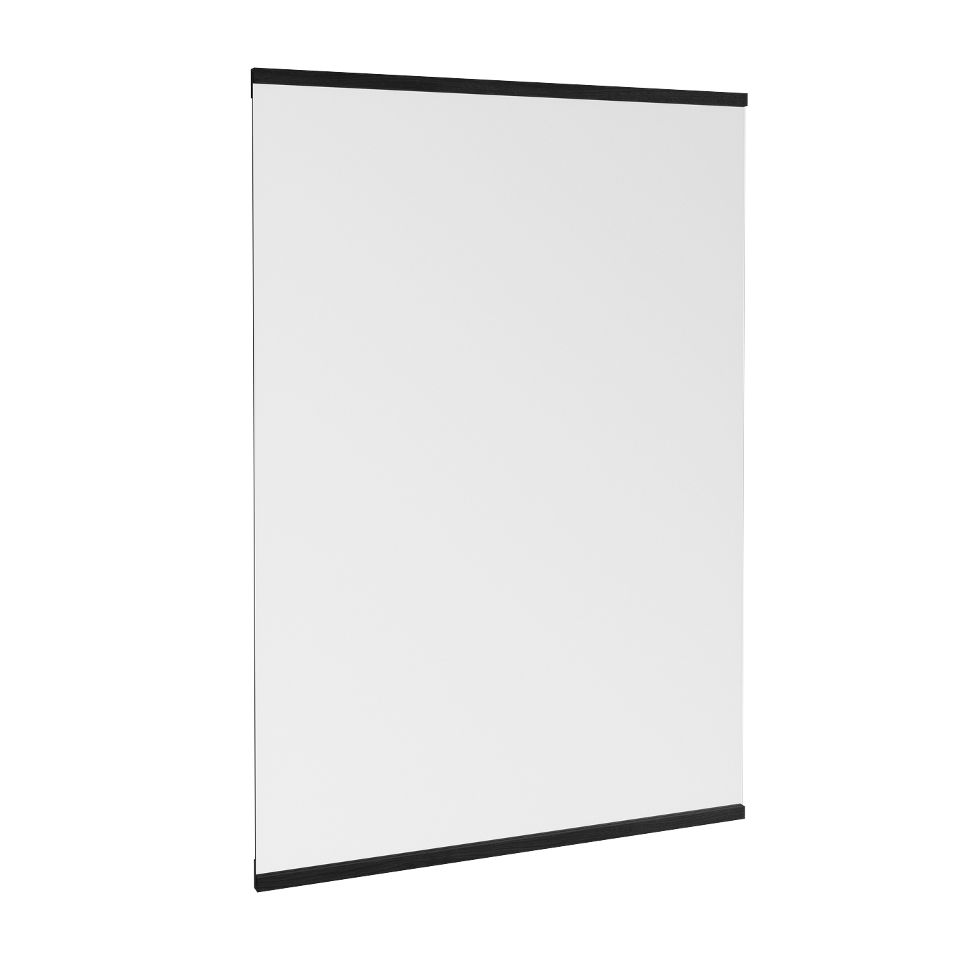 Miroir mural noir rectangulaire 70x100 cm Wall - Moebe