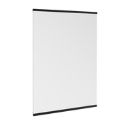 Schwarzer rechteckiger Wandspiegel 70x100 cm Wall -. Moebe