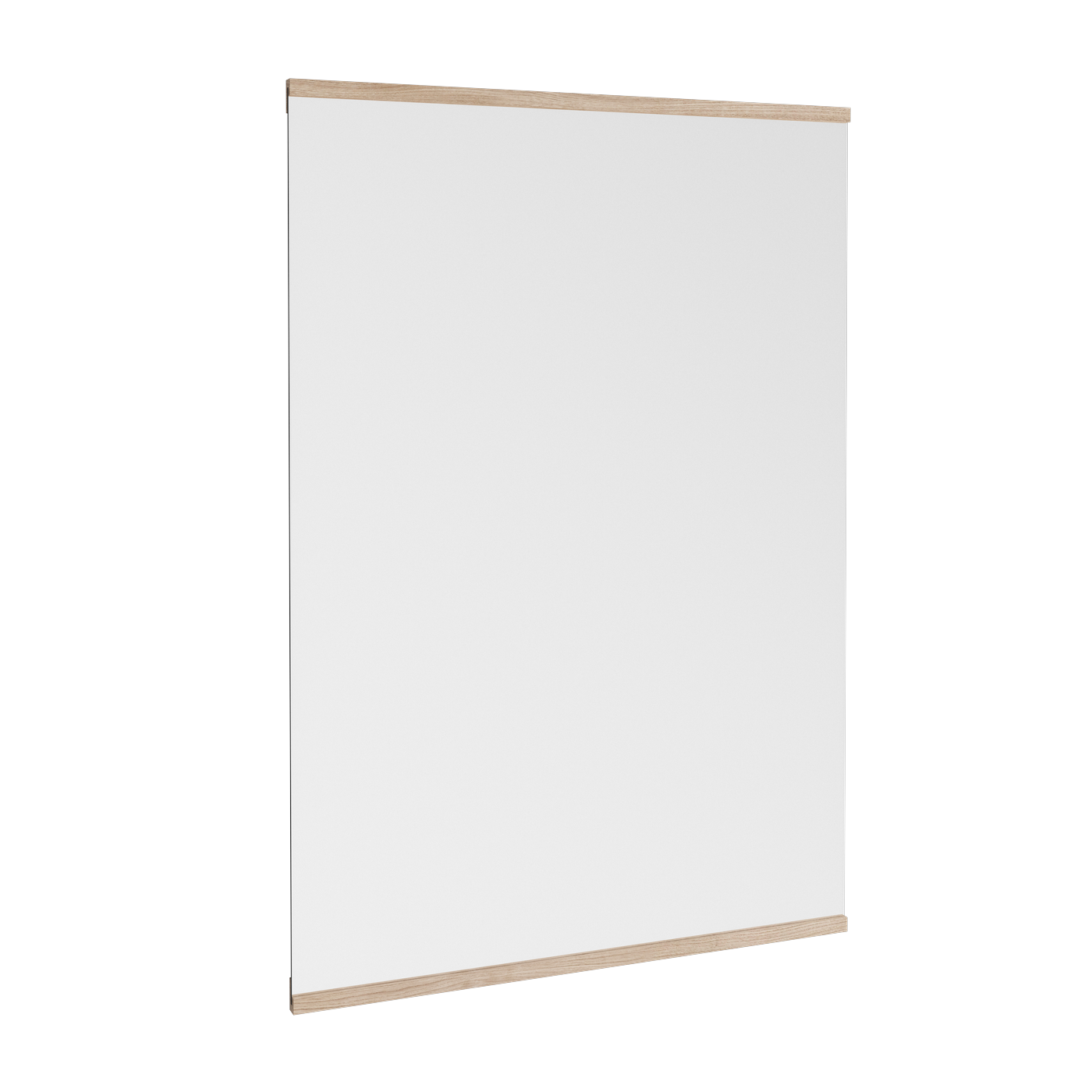 Miroir mural en chêne rectangulaire 70x100 cm Wall - Moebe