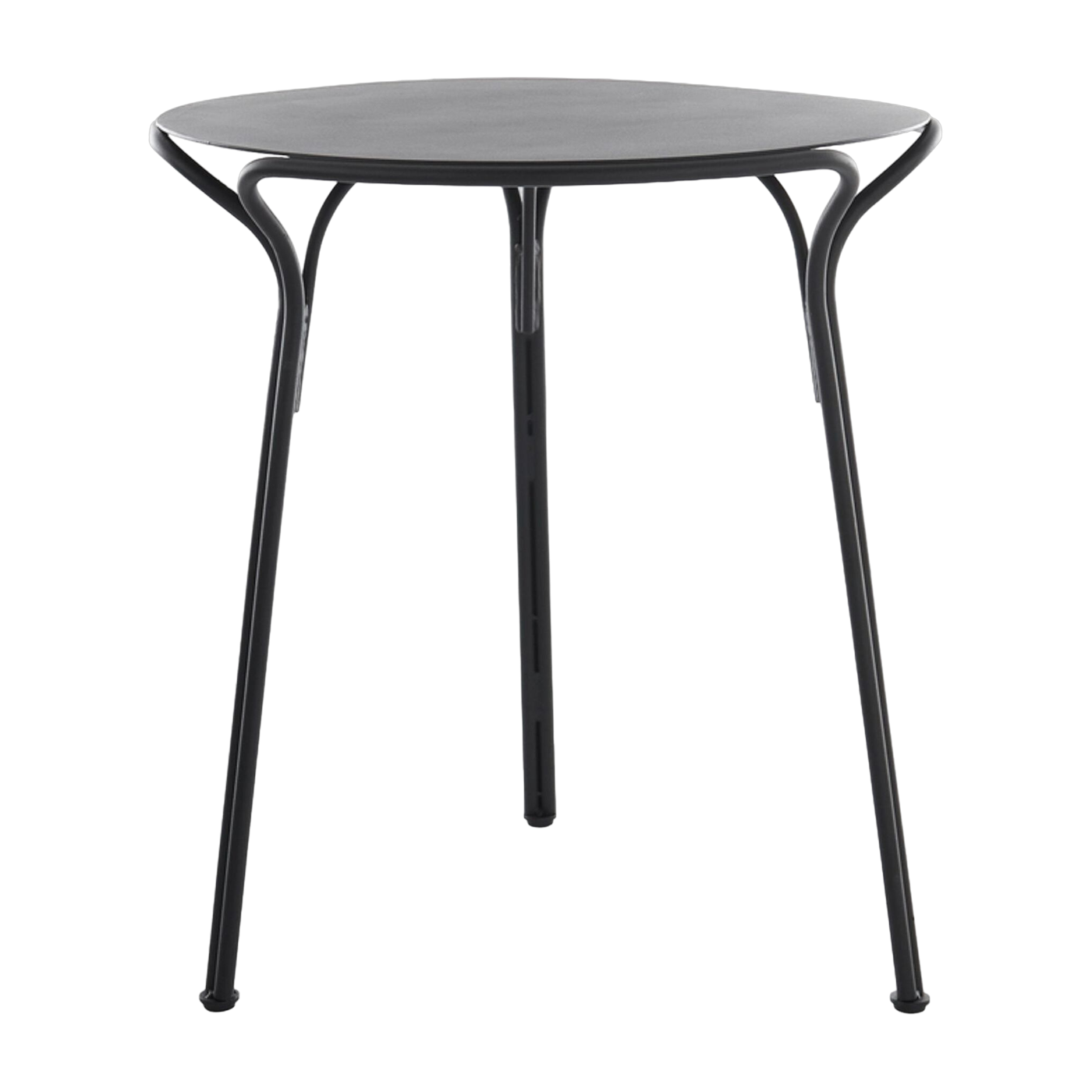 ronde black steel garden table 65 x 72 cm Hiray - Kartell