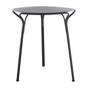 Table ronde de jardin en acier noir 65 x 72 cm Hiray - Kartell