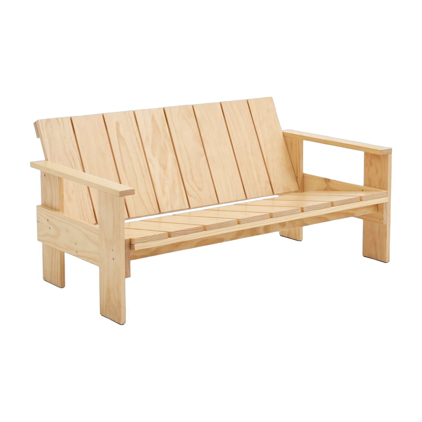 Water-lacquered pine outdoor sofa Crate - Hay