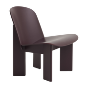 Sillón de haya burdeos oscuro con laca al agua Chisel - Hay