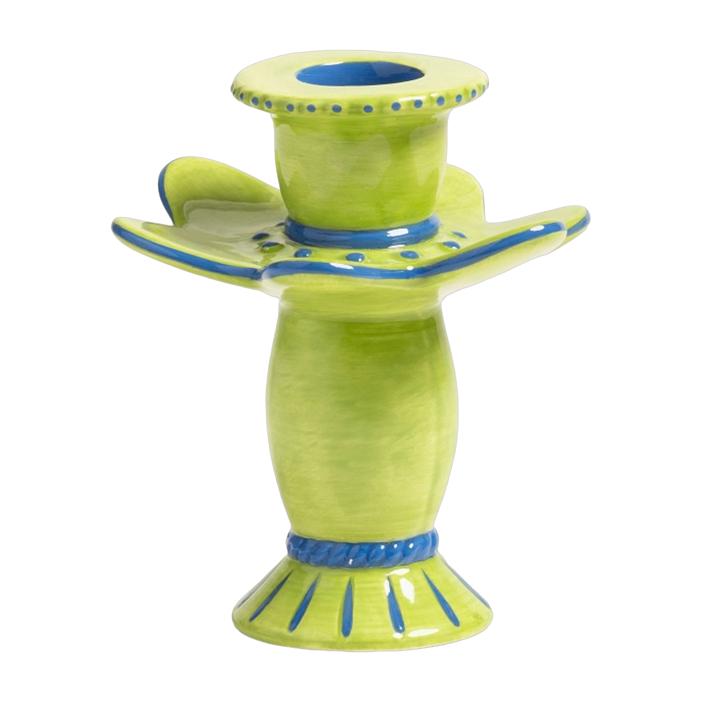 Green dolomite candleholder 10. 5 cm Posy - &Klevering