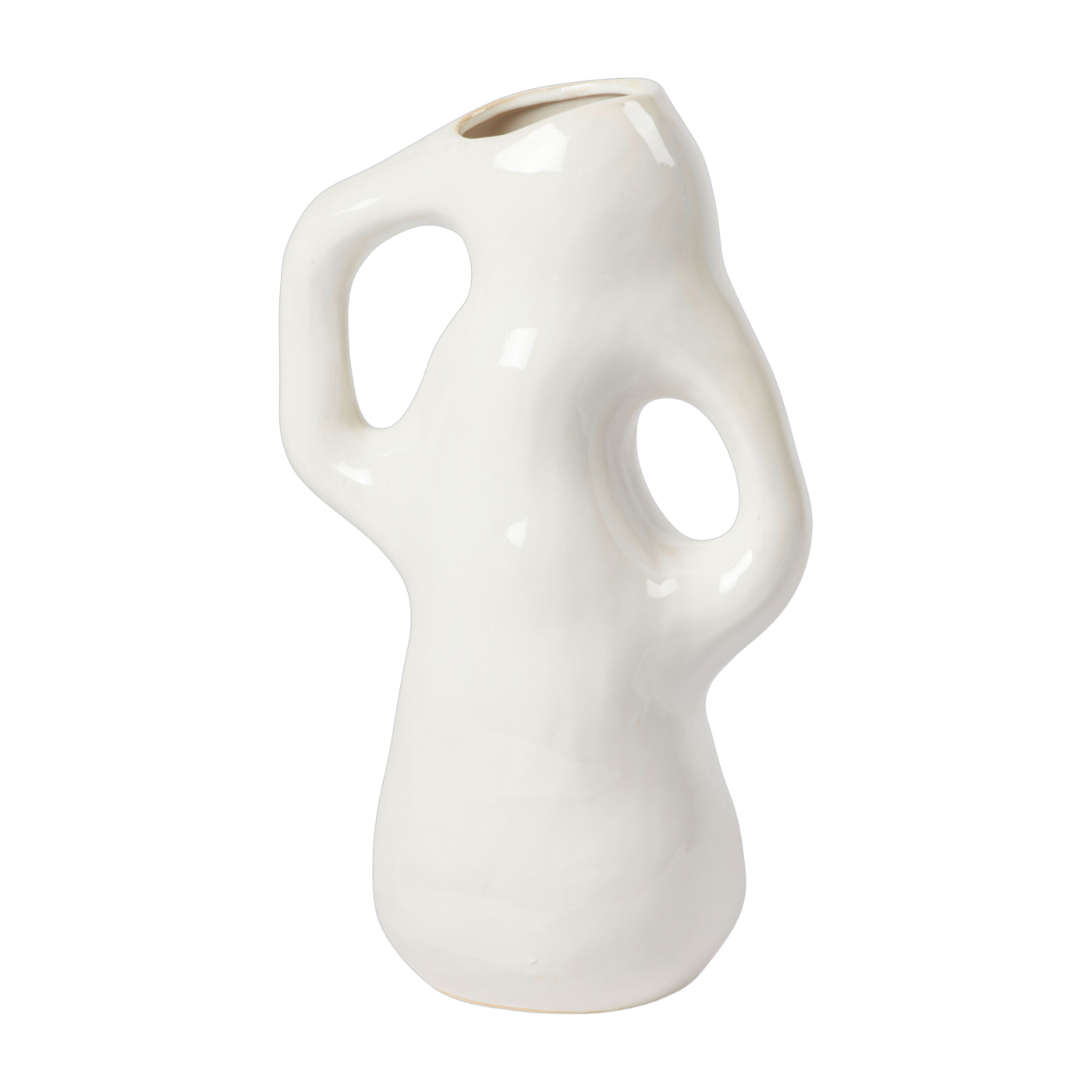 Vase gres bianco 35 cm Isolde - Broste Copenhagen