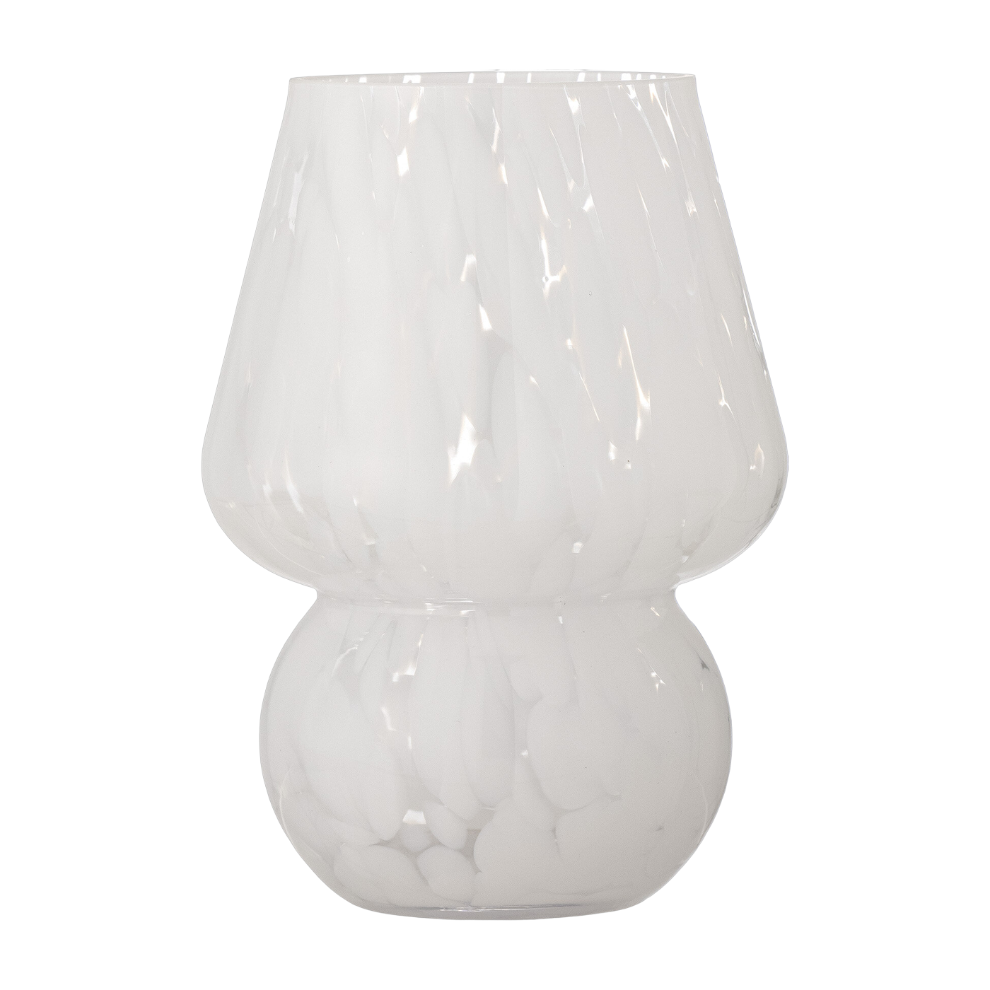 Vase aus Glas mit weißen Schattierungen Halim -. Bloomingville
