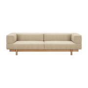 Alchemist three-seater sofa in beige oak veneer - Alchemist Emko