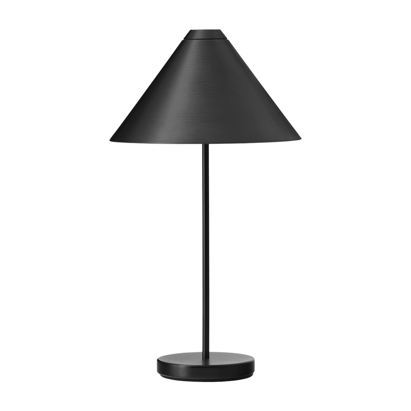 Lámpara portátil en acero cepillado negro 30 cm Brolly - New Works