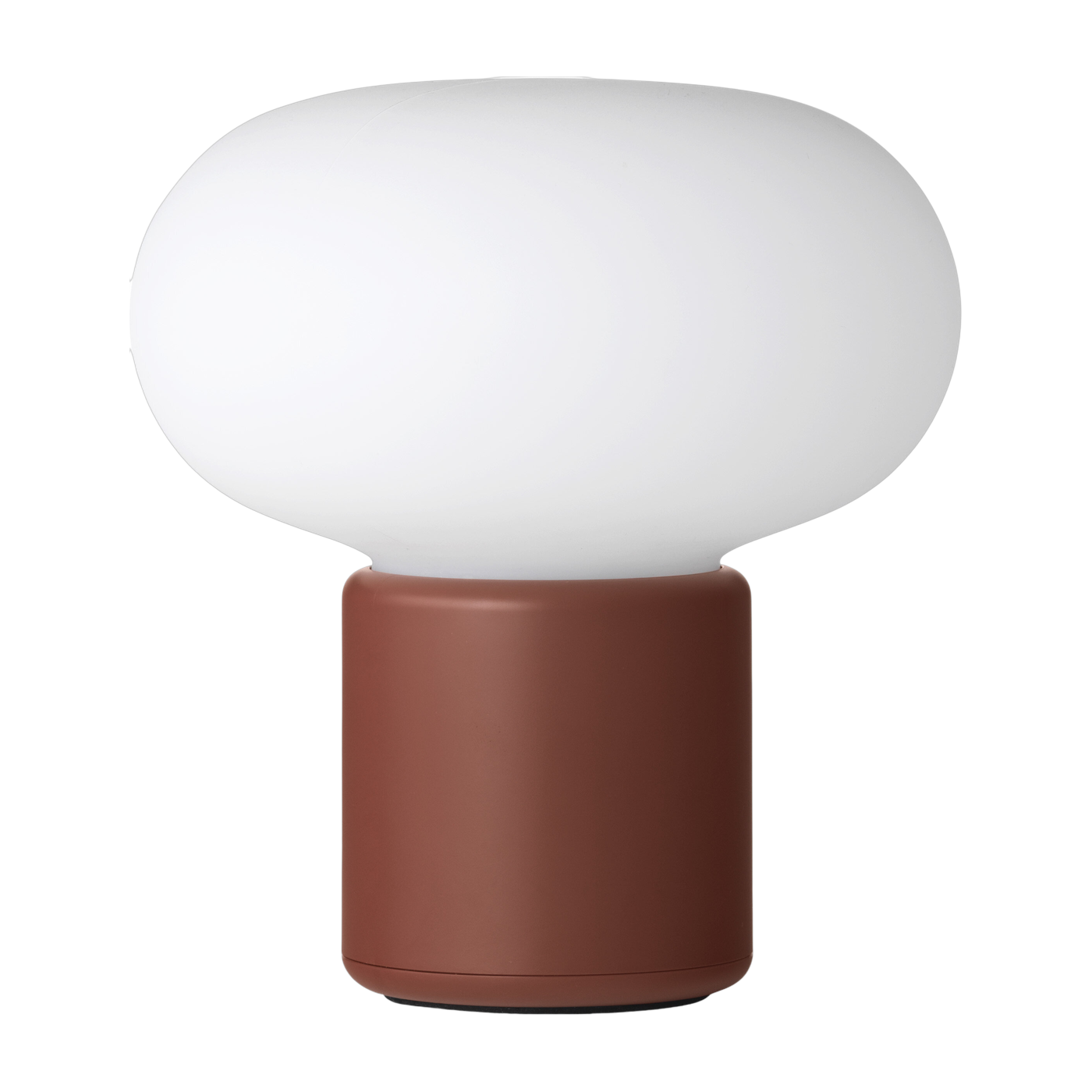 Lampe portable en polyéthylène terre rouge 18 cm Karl-Johan - New Works