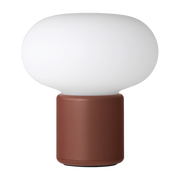 Red earth polyethylene portable lamp 18 cm Karl- Johan - New Works