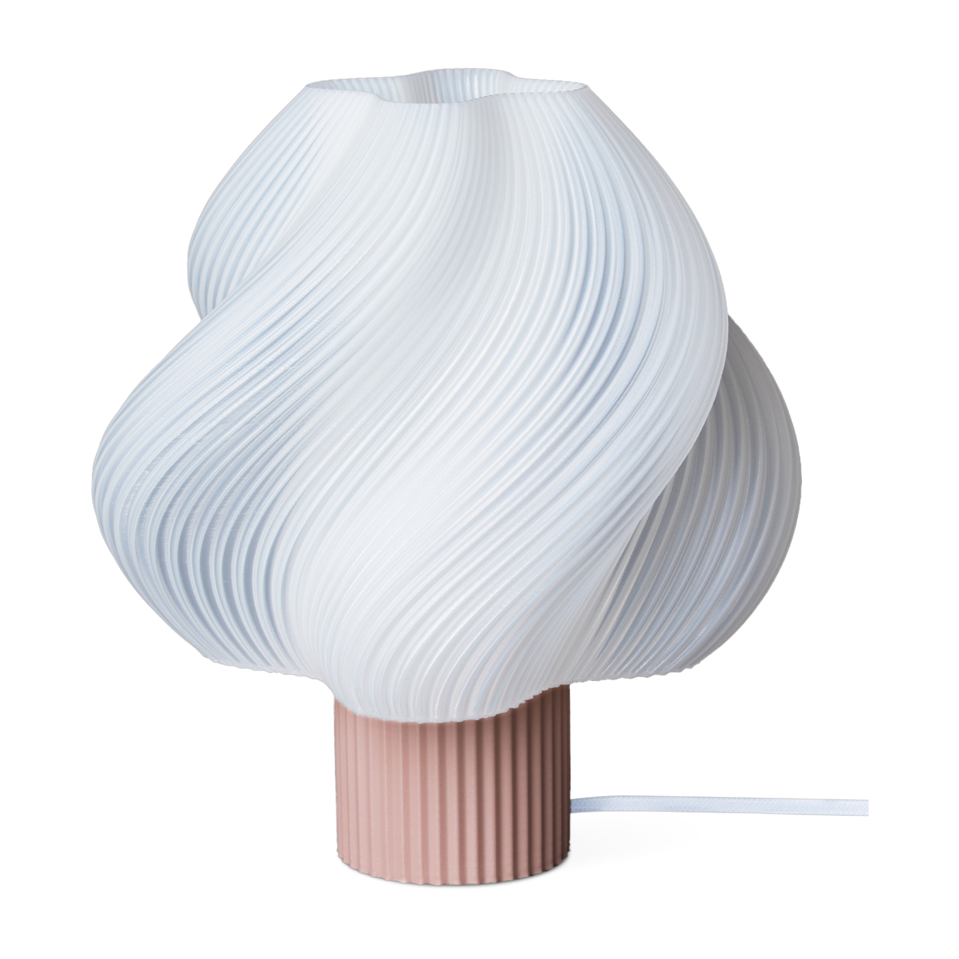 Lampe de table wild strawberry 34 cm Soft serve lamp grande - Crème Atelier