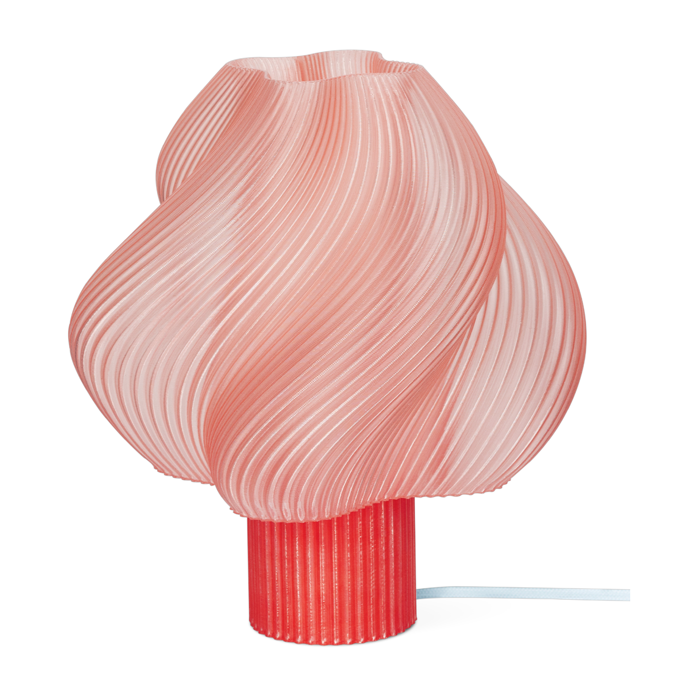 Lampe de table peach sorbet 34 cm Soft serve grande - Crème Atelier
