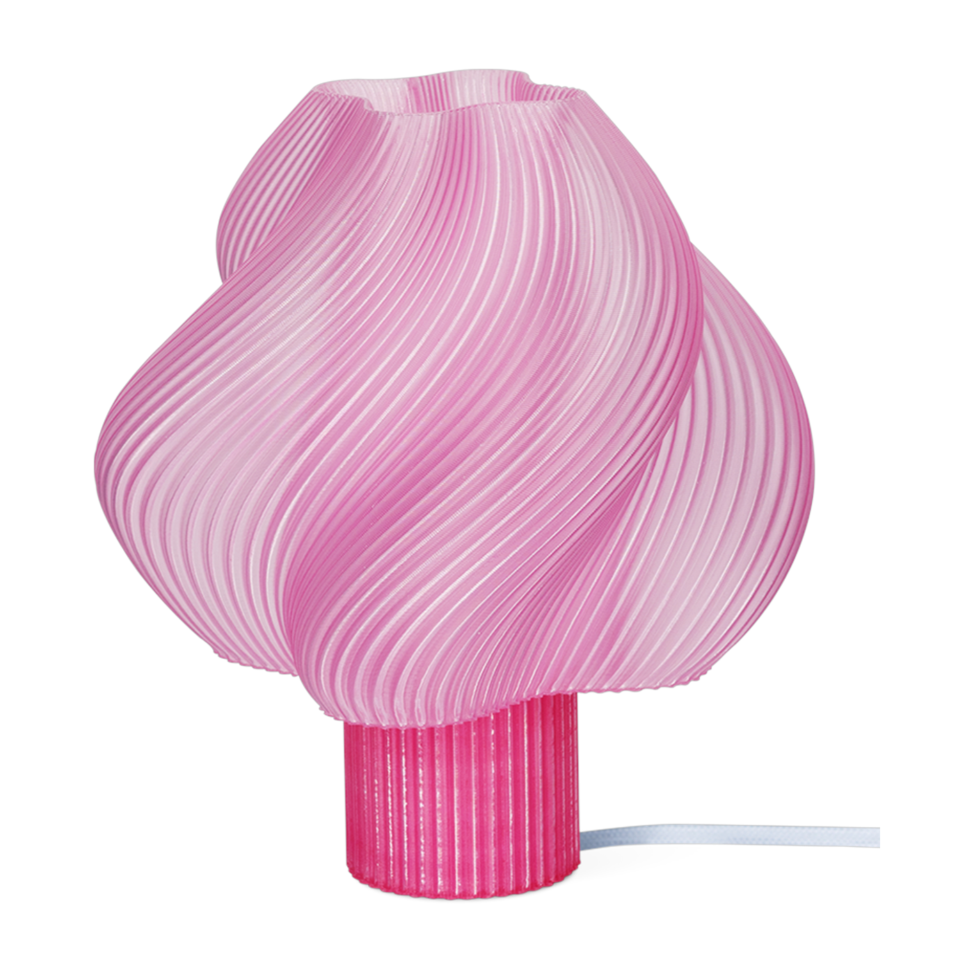 Lampe de table rose sorbet 26 cm Soft serve regular - Crème Atelier