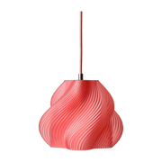 Lámpara colgante sorbete melocotón y cromo 20 cm Soft serve 01 - Crème atelier