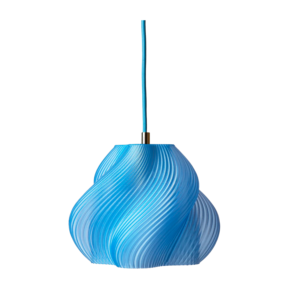 Lámpara colgante sorbete arándanos y cromo 20 cm Soft serve 01 - Crème atelier