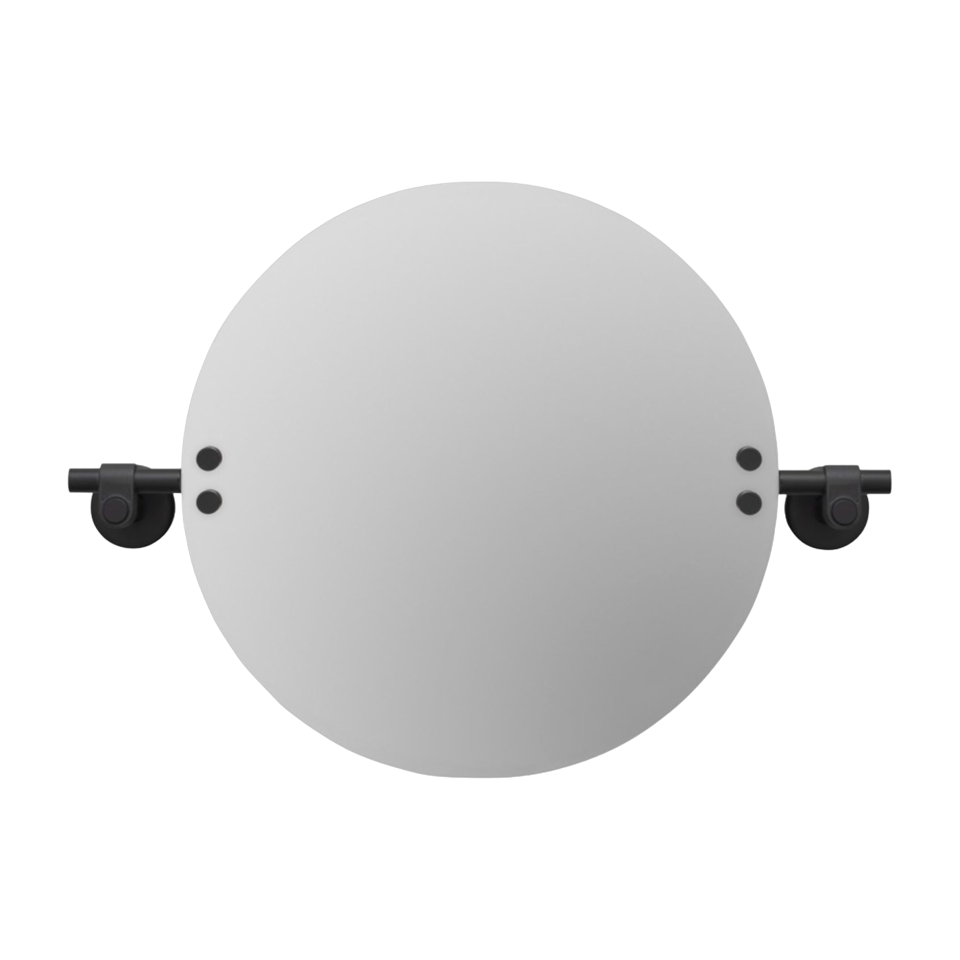 Miroir de salle de bain en métal massif noir 40 cm - Buster+Punch