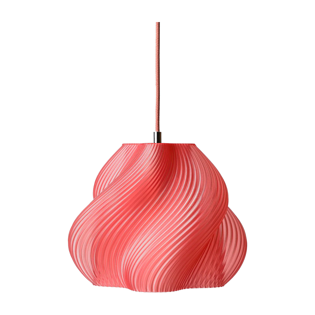 lampada a sospensione cromata da 25 cm pesca e sorbetto Soft serve 02 - Crème atelier